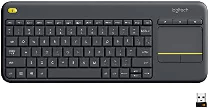Wireless Touch TV Keyboard with Easy Media Control and Built-in Touchpad — Bluetooth Keyboard, Logitech