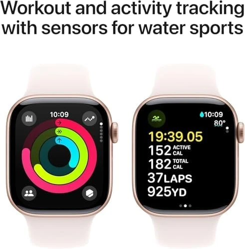 Watch Series 10 with Light Blush Sport Band — Smart Watch, Apple