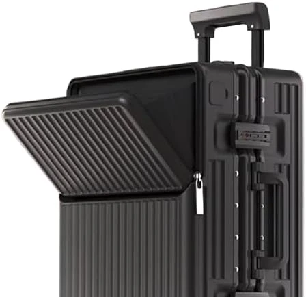 Expandable Carry-On Suitcase with Spinner Wheels — Smart Luggage, AIWEINY