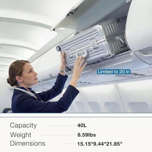 No Zipper Carry On Luggage with Wheels — Smart Luggage, Krute