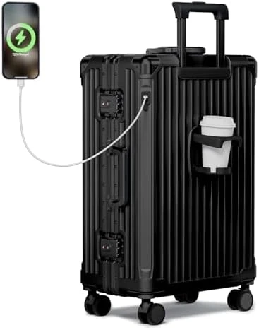 No Zipper Carry On Luggage with Wheels — Smart Luggage, Krute