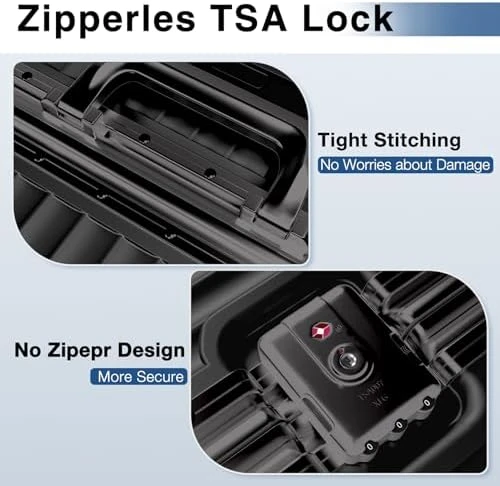 No Zipper Carry On Luggage with Wheels — Smart Luggage, Krute