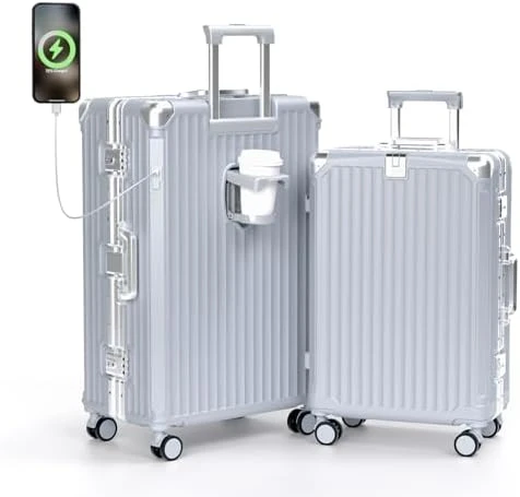 No Zipper Carry On Luggage with Wheels — Smart Luggage, Krute