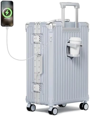 No Zipper Carry On Luggage with Wheels — Smart Luggage, Krute