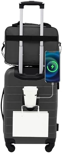 Smart Luggage Set with Cup Holder, USB Port and Phone Holder — Smart Luggage, Wrangler