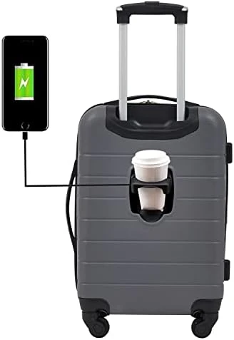 Smart Luggage Set with Cup Holder, USB Port and Phone Holder — Smart Luggage, Wrangler