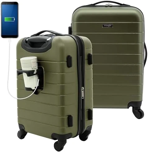 Smart Luggage Set with Cup Holder, USB Port and Phone Holder — Smart Luggage, Wrangler