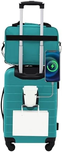 Smart Spinner Hardside Luggage, 22-Inch Carry-On — Smart Luggage, Wrangler