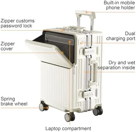 Zipperless Luggage — Smart Luggage, AIWEINY