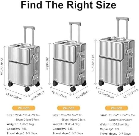 Zipperless Luggage — Smart Luggage, AIWEINY