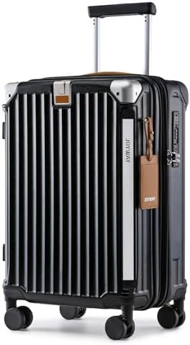 Carry On Luggage with Cup Holder and USB Port, Expandable Capacity, Smart Suitcase with Anti Slip Wheels and Handbag, 3... — Smart Luggage, Joyway