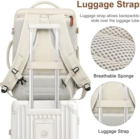 Carry On Luggage with Cup Holder and USB Port, Expandable Capacity, Smart Suitcase with Anti Slip Wheels and Backpack, 3... — Smart Luggage, Joyway