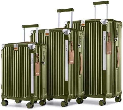 Carry On Luggage with Cup Holder and USB Port, Expandable Capacity, Smart Suitcase with Anti Slip Wheels and Backpack, 3... — Smart Luggage, Joyway