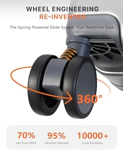 Carry On Luggage with Cup Holder, USB Charge, Side Pothook, 360° Spinner Wheels, TSA Lock — Smart Luggage, ISLAND ELEPHANT