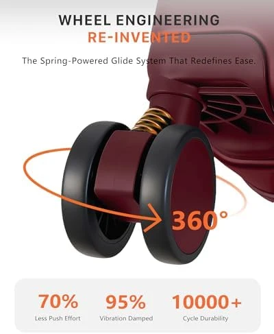 Carry On Luggage with Cup Holder, USB Charging, and 360° Spinner Wheels — Smart Luggage, ISLAND ELEPHANT