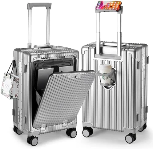 Front Pocket Carry On Luggage — Smart Luggage, MRPLUM