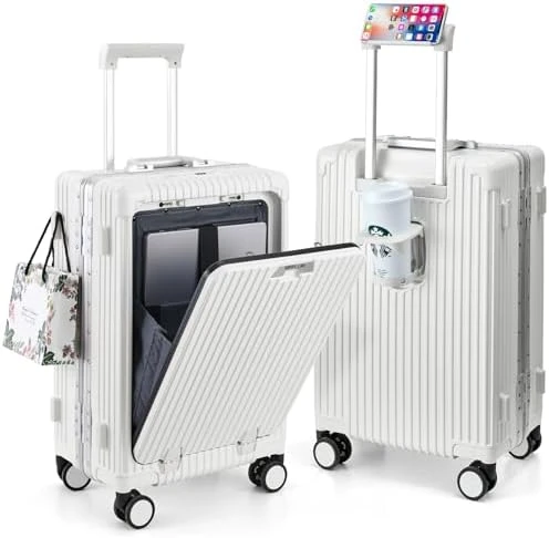 Front Pocket Carry On Luggage — Smart Luggage, MRPLUM