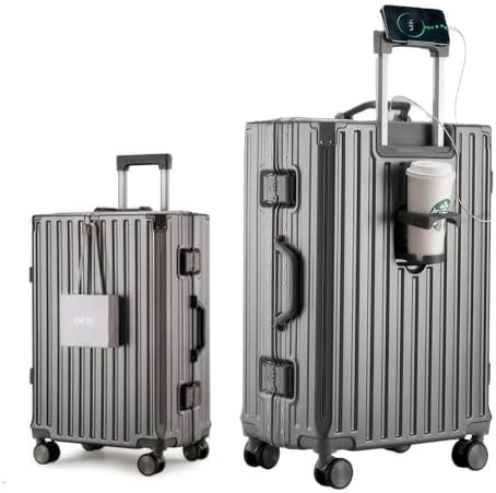 Hard Shell Carry On Luggage with Aluminum Frame — Smart Luggage, HotWay