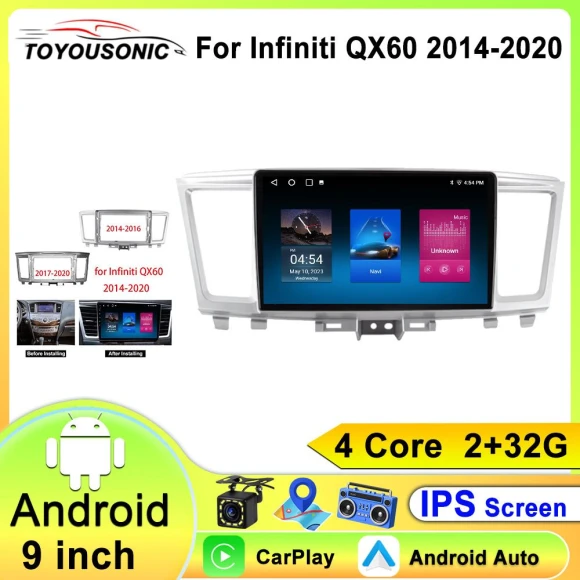 9-inch Touch Screen Car Stereo — Car Infotainment System, ToyousoniC