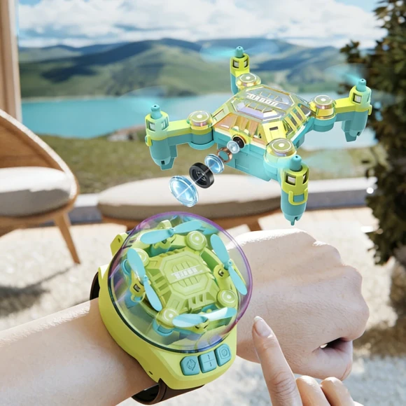 Mini Wristwatch Dual Remote Gravity WiFi APP Control Barometric Altitude Hold Drone — Drone, DWI