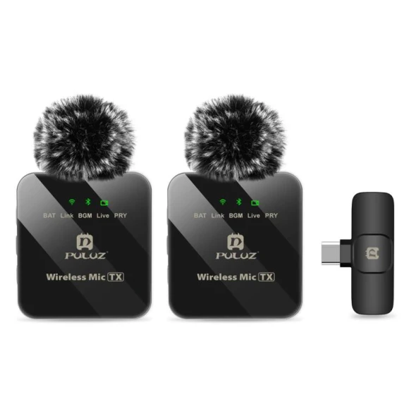 Wireless Lavalier Microphone for Type-C Phone, PULUZ