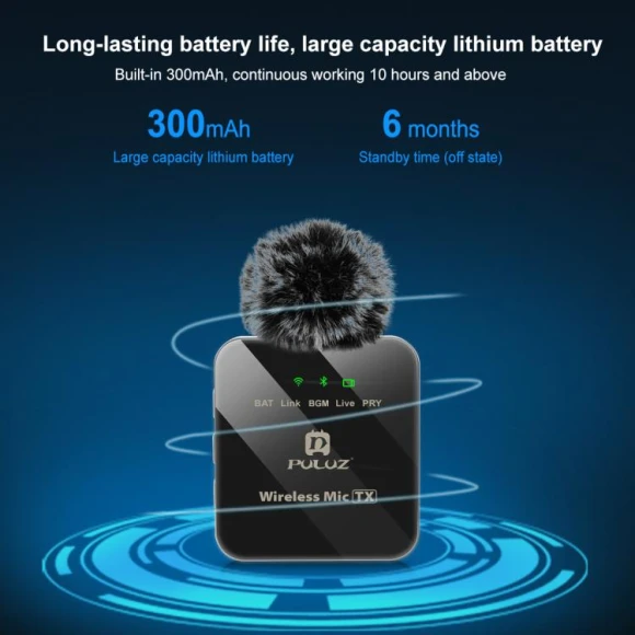 Wireless Lavalier Microphone for Type-C Phone, PULUZ