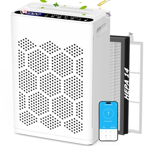 Air Purifier for Large Rooms with Fragrance and Smart WiFi Control — Air Purifier, DAYETTE