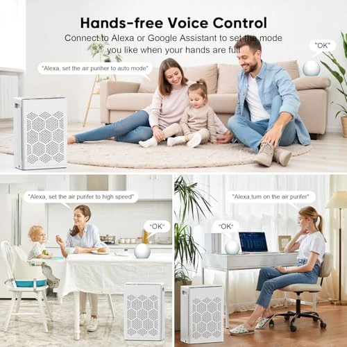 Air Purifier for Large Rooms with Fragrance and Smart WiFi Control — Air Purifier, DAYETTE