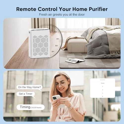 Air Purifier for Large Rooms with Fragrance and Smart WiFi Control — Air Purifier, DAYETTE
