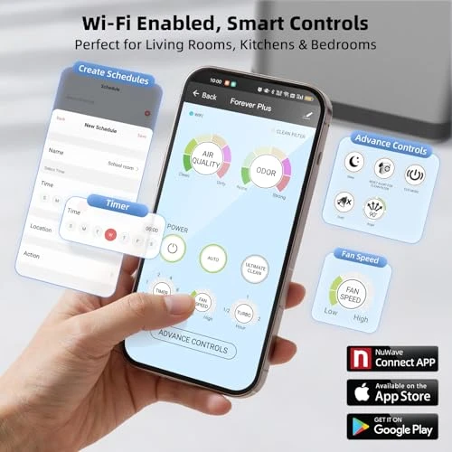 Air Purifier with Washable Filter — Air Purifier, Nuwave