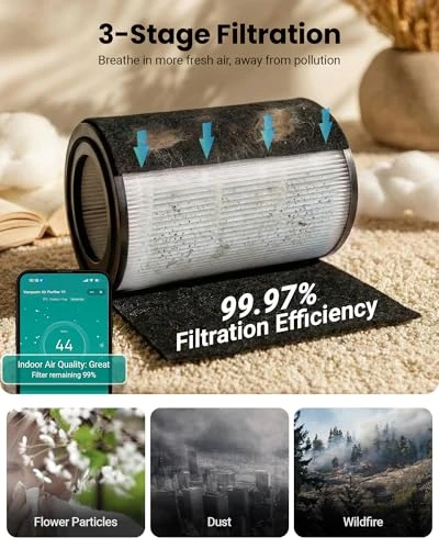 Smart Air Purifier with Timer and Alexa Control — Air Purifier, Vacqueen
