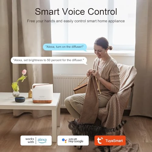 Smart WiFi Essential Oil Diffuser with Humidifier — Essential Oil Diffuser, ASAKUKI