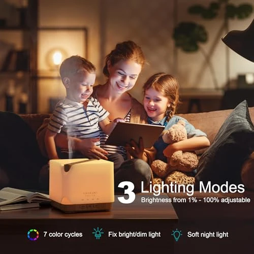 Smart WiFi Essential Oil Diffuser with Humidifier — Essential Oil Diffuser, ASAKUKI