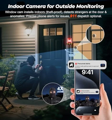 Window Camera for Home Security — Security Camera, Gyliziex