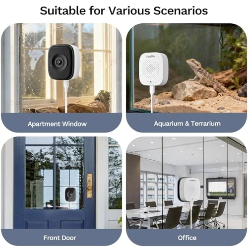 Window Camera with Night Vision, AI Smart Detection, 2-Way Audio, 24/7 Recording — Security Camera, LongPlus