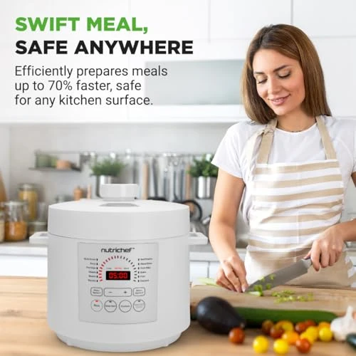 6 Quart Electric Pressure Cooker — Multicooker, NutriChef