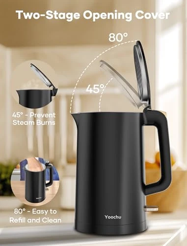 Double Wall Cool Touch Electric Kettle — Electric Kettle, Yoochu