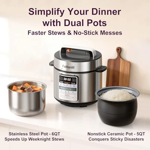 Dual-Pot Electric Pressure Cooker — Multicooker, Fullwill