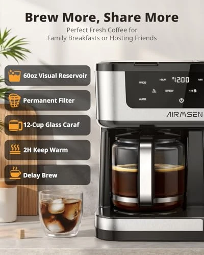 Programmable Dual Coffee Maker — Coffee Maker, AIRMSEN