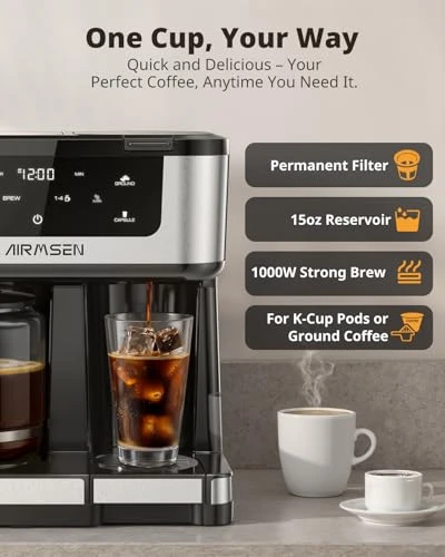 Programmable Dual Coffee Maker — Coffee Maker, AIRMSEN