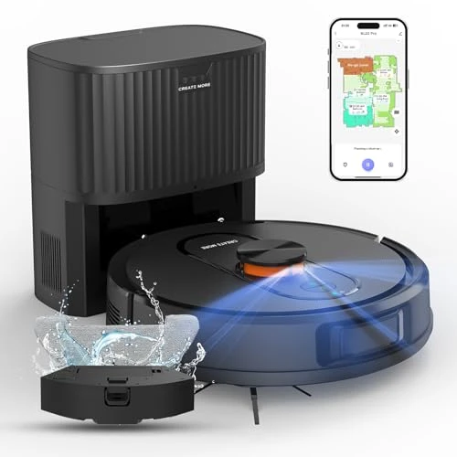 Robot Vacuum and Mop with LiDAR Navigation and Self-Emptying — Robot Vacuum, eitton