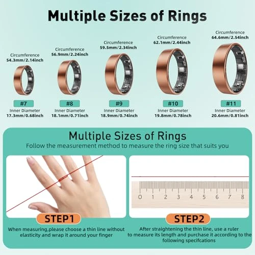 Smart Ring with Sleep Monitoring, Step Counting, Heart Rate, Blood Oxygen — Smart Ring, Free Shark