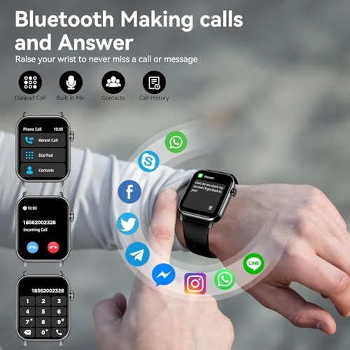 Smart Watch with Bluetooth Calling and Fitness Tracking — Fitness Tracker, iBesi