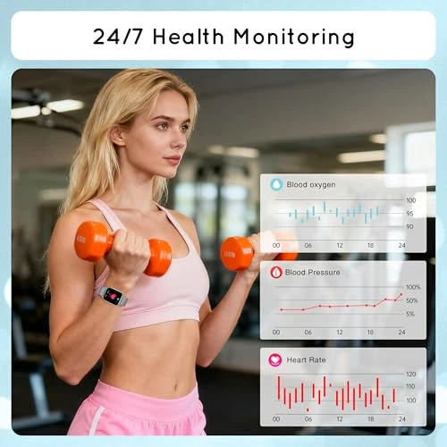 Smart Watch with Call Function, Fitness Tracker, and Health Monitor — Smart Watch, HXQHSTBG