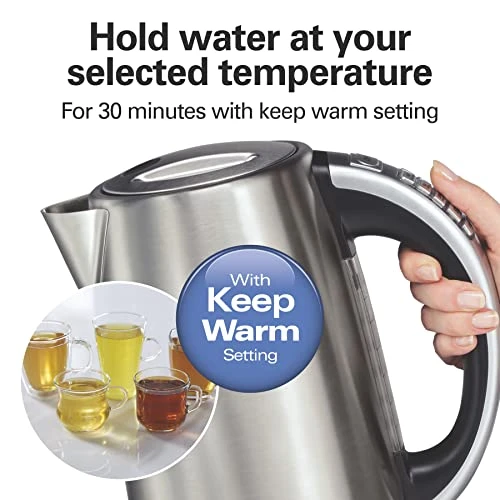 Temperature Control Electric Kettle — Electric Kettle, Hamilton Beach