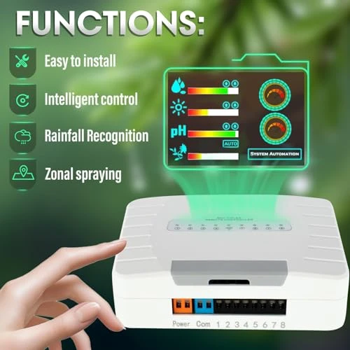 8 Zone Smart Sprinkler Controller with Smartlife APP Control, Local Weather Intelligence WiFi Sprinkler System... — Irrigation System, ATVMaster