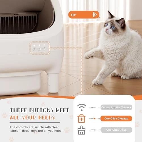 Electric Automatic Self Cleaning Cat Litter Box — Self-Cleaning Litter Box, WARCAT