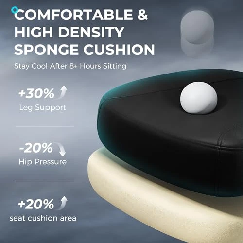 Ergonomic Office Chair with Footrest — Smart Chairs, TECHREST