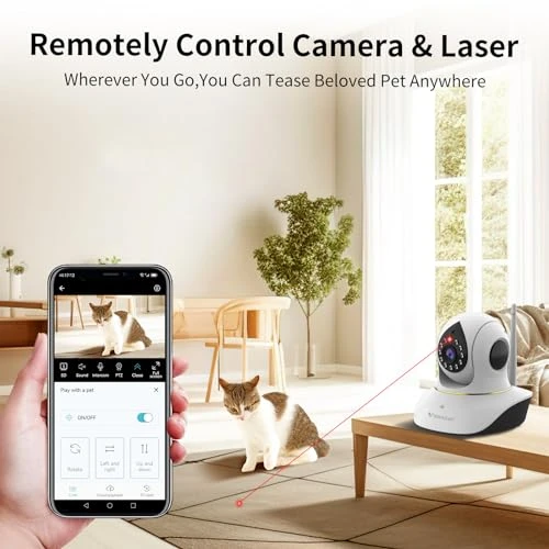 Pet Camera with Laser — Automatic Cat Toy, Vstarcam