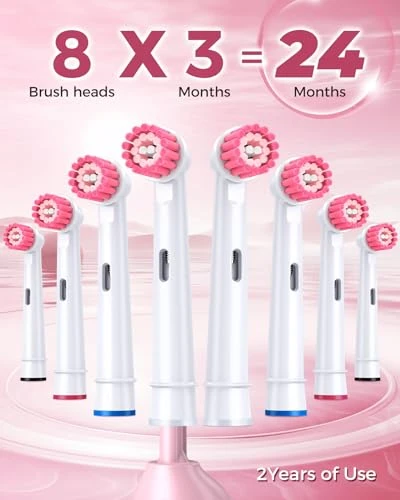 Rotating Electric Toothbrush with 8 Brush Heads — Electric Toothbrush, TEETHEORY